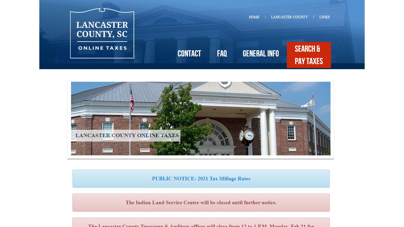 SEARCH & PAY TAXES - Lancaster County